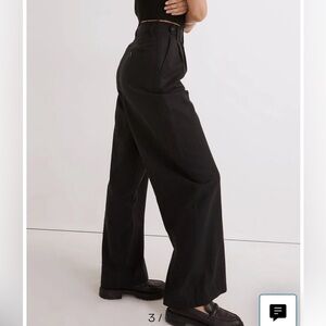 NWT- Madewell Curvy Harlow Wide Leg Pant in Drapey Twill